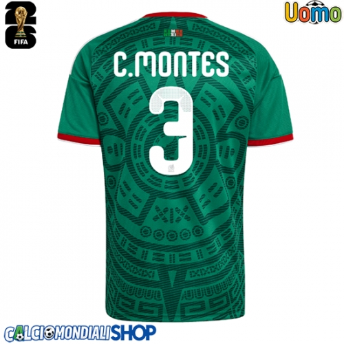 Maglie da calcio Messico Cesar Montes #3 Prima Maglia Mondiali 2026  Manica Corta